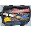 Image 1 : BLUE TOOL BAG WITH ASSORTED TOOLS