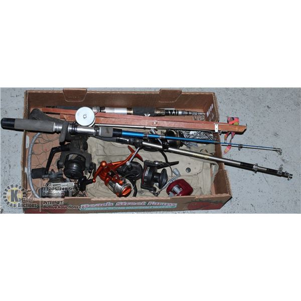 TRAY OF ASSORTED FISHING EQUIPMENT