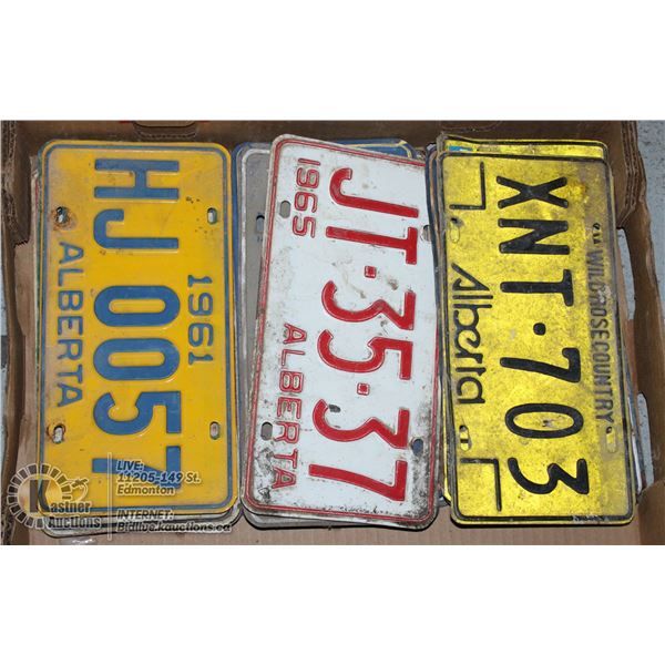 23 LICENCE PLATES