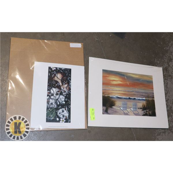 LOT OF 2 NEW PRINTS