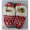 Image 1 : BERGMAN KELLY FLEECE MEMORY FOAM SLIPPERS SIZE 7-8