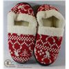 BERGMAN KELLY FLEECE MEMORY FOAM SLIPPERS SIZE 7-8