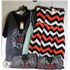 Image 1 : 7 NEW WITH TAGS SIZE LARGE, MIX SHIRTS AND DRESS