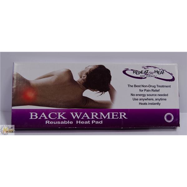 NEW BACK WARMER RE USEABLE HEATING PAD