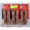 Image 1 : 3 PACKS OF 5O FT 18 GAUGE SPEAKER WIRE