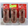 Image 1 : 3 PACKS OF 5O FT 18 GAUGE SPEAKER WIRE