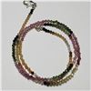 T118 SILVER GEMSTONE NECKLACE