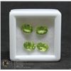 #61-GREEN PERIDOT GEMSTONES OVAL 3.25CT