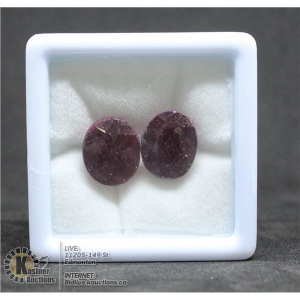 #87-RED RUBY GEMSTONES 19CT