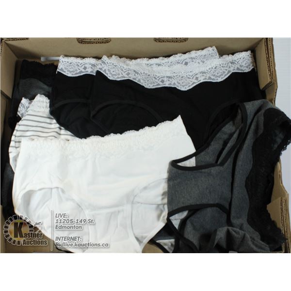 FLAT LOT OF BRAND NEW EXTRA SMALL PANTIES W/ LACE