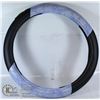 Image 1 : BRAND NEW STEERING WHEEL COVER BLACK/LAVENDER