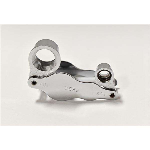 NEW STAINLESS STEEL DOUBLE LENSE JEWELLERS LOOP