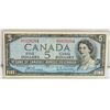 Image 1 : 1954 CANADA $5 BANKNOTE "OTTER FALLS"