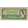 Image 1 : 1954 $1 ODD SERIAL #8800000 POKER NOTE