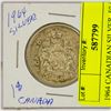 Image 1 : 1964 CANADIAN SILVER. 50 CENT COIN