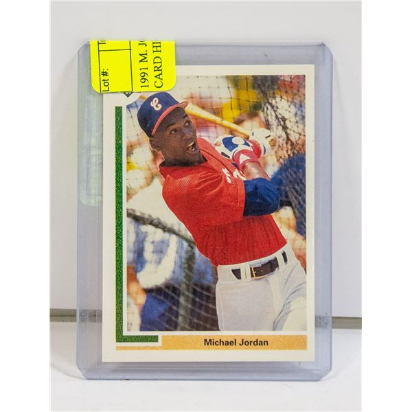 1991 M. JORDAN ROOKIE BASEBALL CARD HIGH GRADE