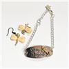 Image 1 : EARRING & BRACELET DRAGONFLY & HORSE