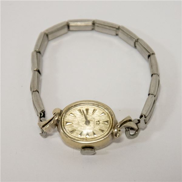 1961 LADIES OMEGA WATCH 14 KT GOLD FILLED WORKS