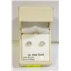 Image 1 : CUBIC ZIRCONIA WHITE GOLD EARRINGS MRSP $159