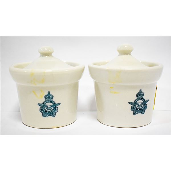 2 MEDALTS WW2 ROYAL CANADIAN AIR FORCE LIDDED JAM