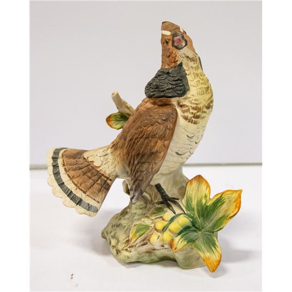 GROUSE PORCELAIN STATUE APPROX 8.5" TALL