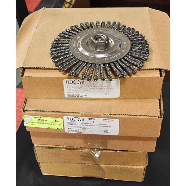 FLEXOVIT STRINGER 6-1/2 OD 5/8-11 AH WIRE WHEEL