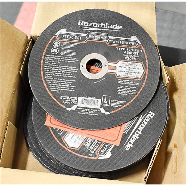 FLEXOVIT 7X1 1/16X7/8 ANGLE GRINDER DISCS