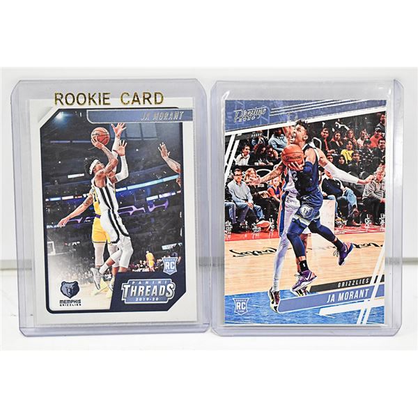 JA MORANT THREADS AND PRESTIGE ROOKIE CARDS LOT