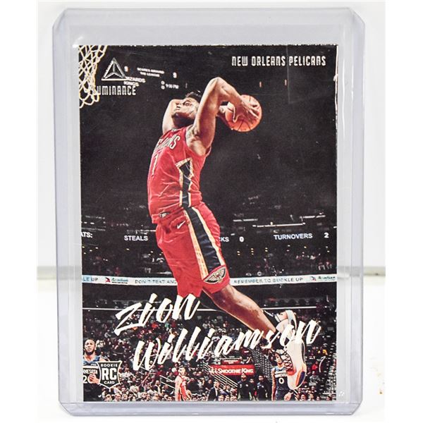 ZION WILLIAMSON LUMINANCE ROOKIE CARD