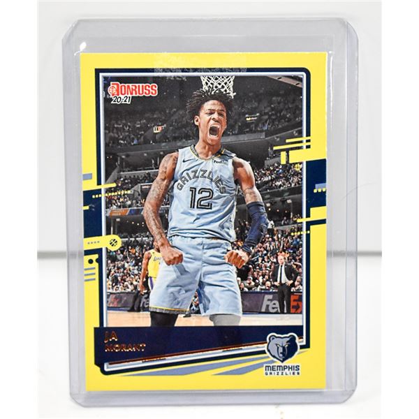 JA MORANT 20-21 YELLOW PARALLEL 2ND YEAR CARD