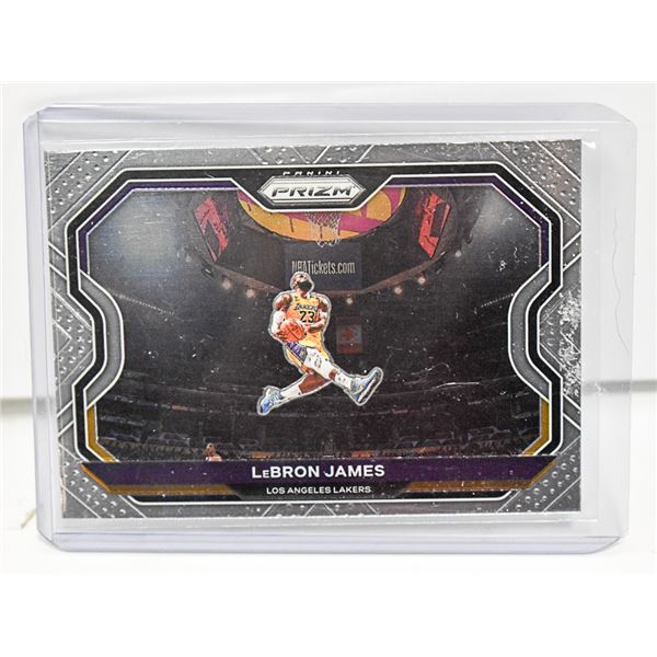 LEBRON JAMES PRIZM TRIBUTE CARD