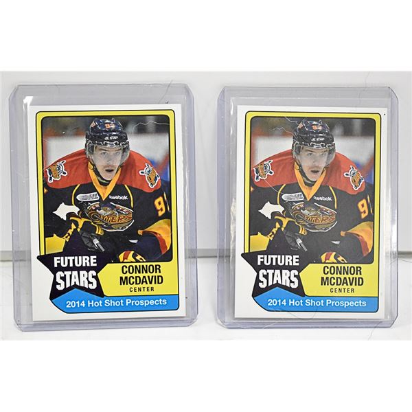 CONNOR MCDAVID FUTURE STARS CARD LOT OF 2