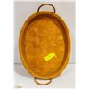 Image 1 : 1960'S WHICKER SERVING TRAY HANDMADE
