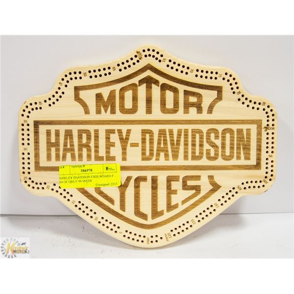 HARLEY DAVIDSON CRIB BOARD # 64 OF ONLY 99 MADE