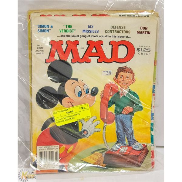 10 GIANT MAD MAGAZINES SPECIALS AND MORE