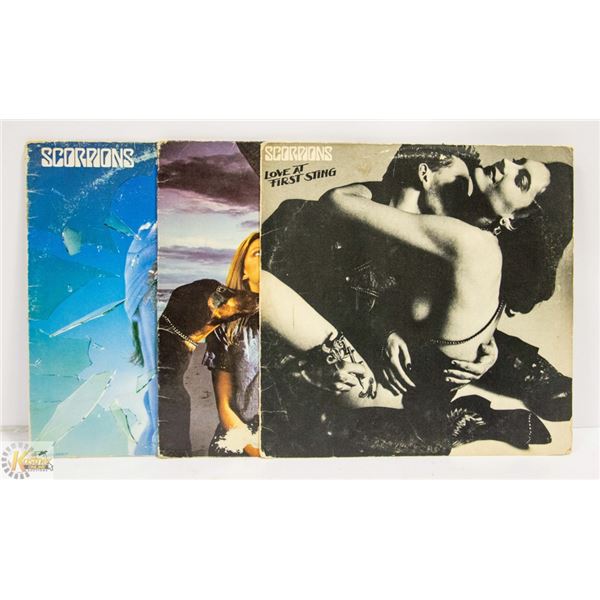 3 X SCORPION RECORDS