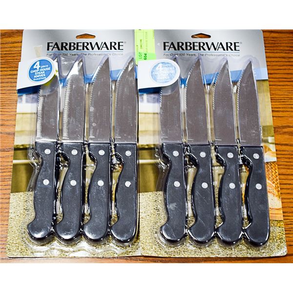 SET OF 8 CHOP HOUSE STEAK KNIVES