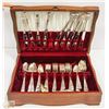 Image 1 : 75 PC CUTLERY SET WITH RED FABRIC LINED CASE