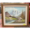 Image 1 : ESTATE OIL ON CANVAS MOUNTAINSCAPE  24X20 SIGNED