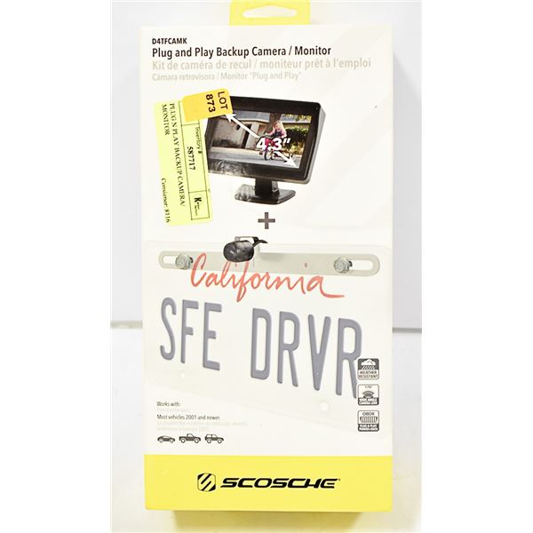 PLUG N PLAY BACKUP CAMERA/ MONITOR