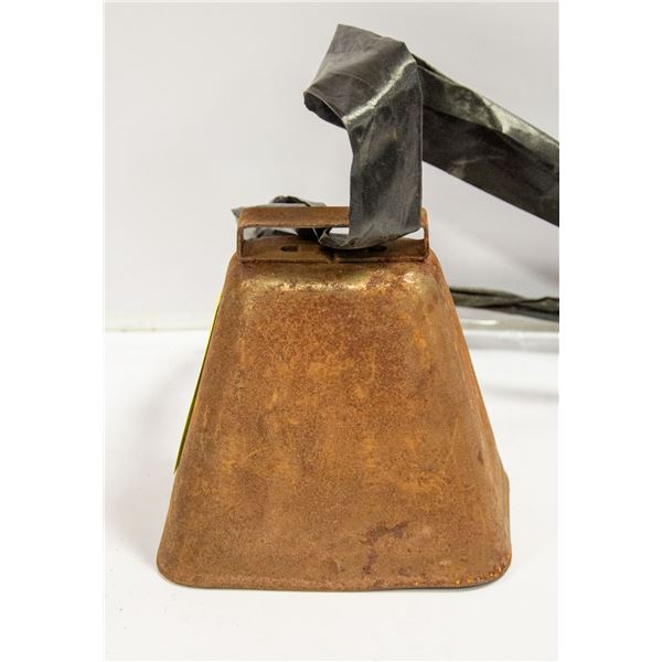 LARGE METAL COW BELL