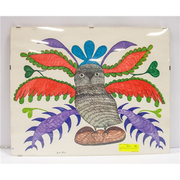 DRAWING BY EEGYVUOLUK INUIT ART