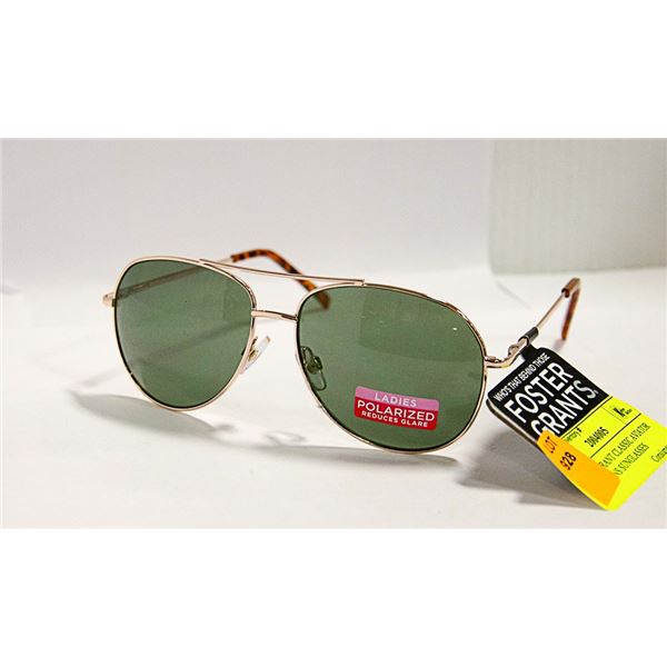 FOSTER GRANT CLASSIC AVIATOR STYLE MENS SUNGLASSES