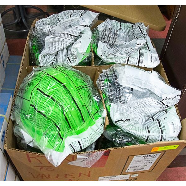 BOX LOT OF HARD HATS