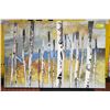 Image 1 : PRINT- POPLAR TREES ON STRETCHED CANVAS