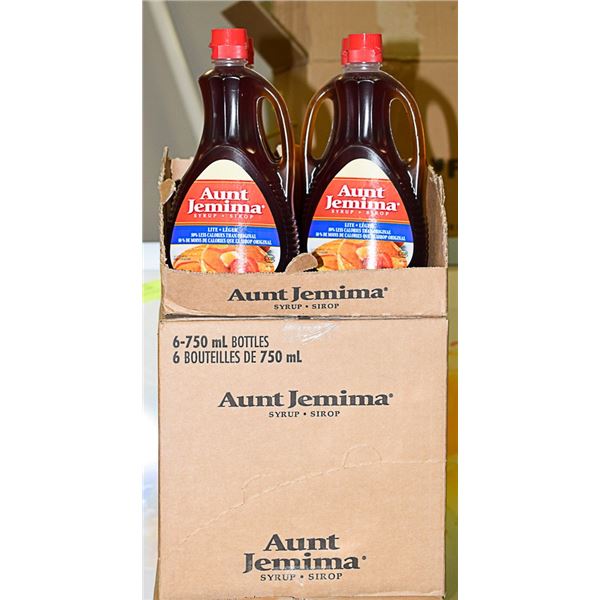 AUNT JEMIMA LITE 50% LESS CALORIES CASE OF 6-750ML