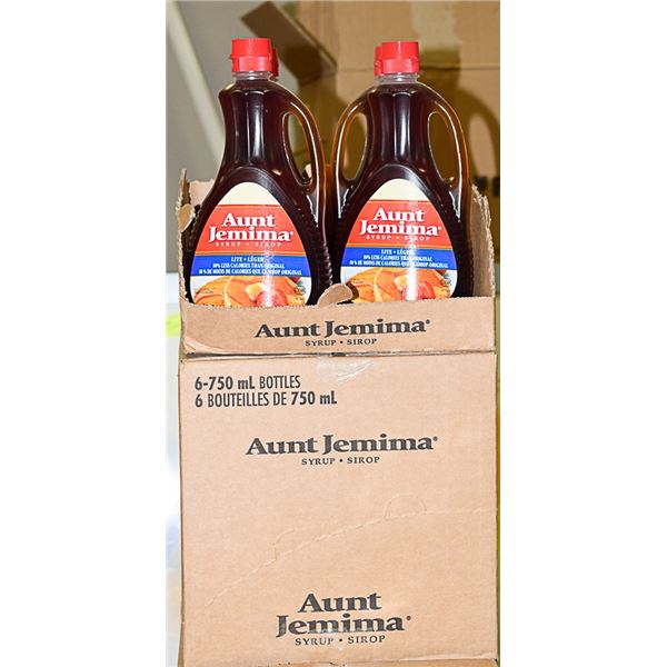 AUNT JEMIMA LITE 50% LESS CALORIES CASE OF 6-750ML