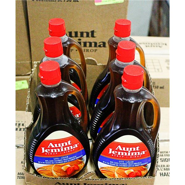 AUNT JEMIMA LITE 50% LESS CALORIES CASE OF 6-750ML