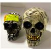Image 1 : PAIR OF UNIQUE SKULL ORNAMENTS