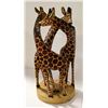 Image 1 : AFRICAN HAND CARVED TRIO OF GIRAFFES 13 IN TALL
